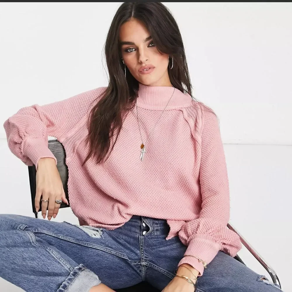 NWT Free People longline knitted tunic sweater XS